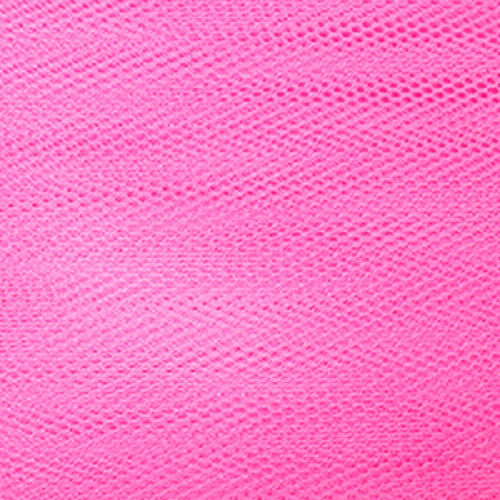 1m Flare Free Dress Net Fabric x 132cm - Fluorescent Rose FRDN